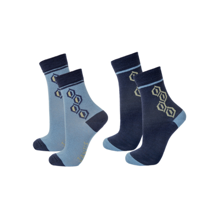 Tunn strumpa 2-pack m. m�nster